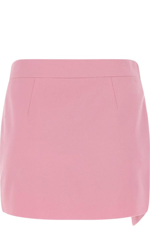 ウィメンズ新着アイテム The Attico Pink Stretch Wool Cloe Mini Skirt