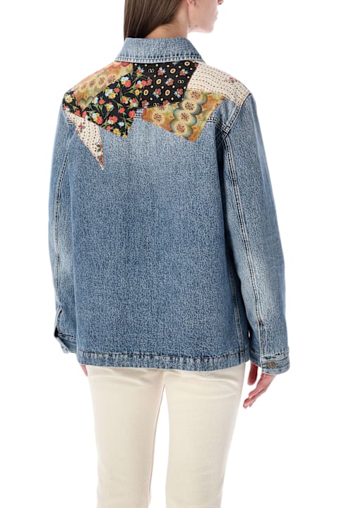 أدوات منزلية Valentino Garavani Valentino Garavani Patchwork Denim Jacket