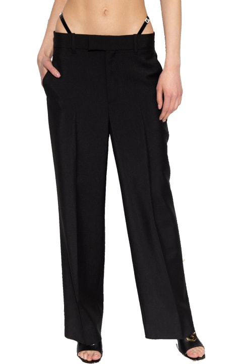 Pants & Shorts for Women Gucci Wool Pleated Pants