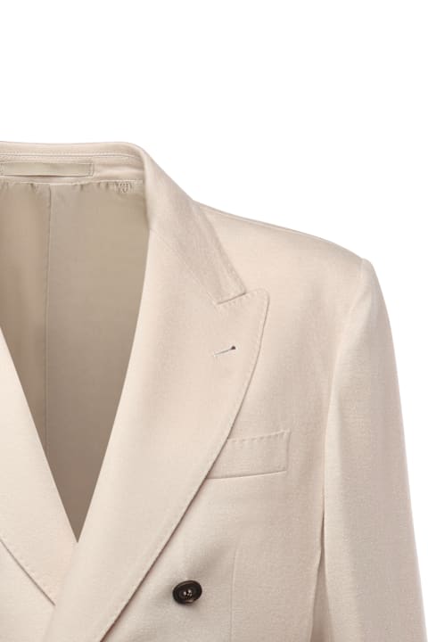 Eleventy for Kids Eleventy Double-breasted Wool Jacket