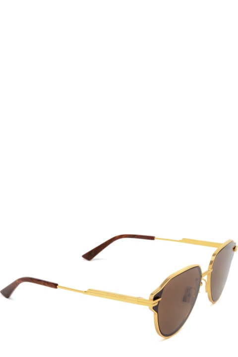 ウィメンズ Bottega Veneta Eyewearのアイウェア Bottega Veneta Eyewear Bv1271s Gold Sunglasses