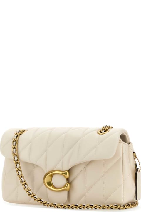 Coach for Women Coach Ivory Leather Tabby 26 Shoulder Bag