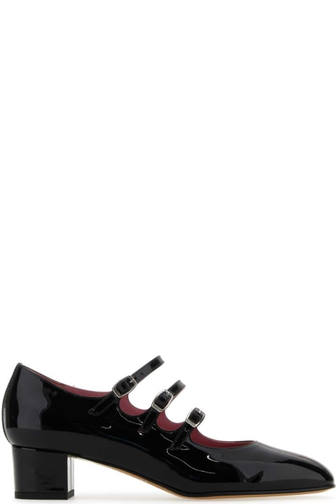 Carel High-Heeled Shoes for Women Carel Black Leather Kina Pumps