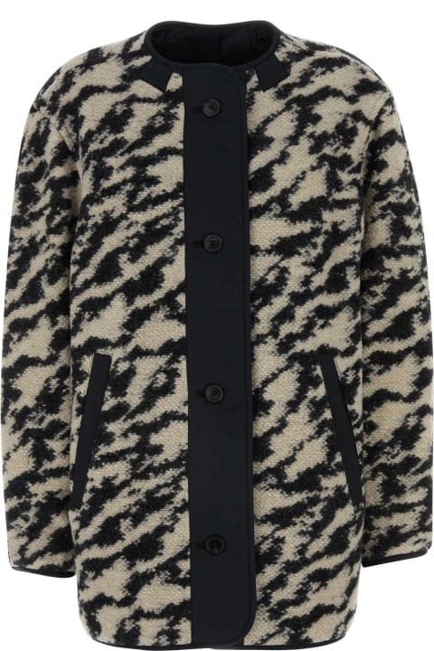 Homeware Marant Étoile Embroidered Wool Blend Fermelia Reversible Jacket