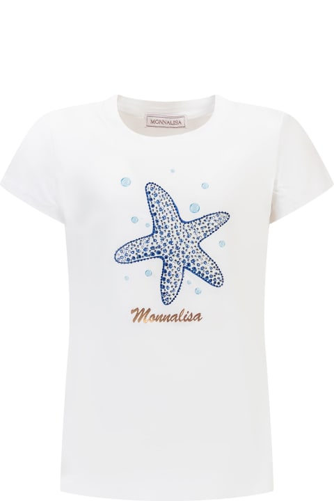 Monnalisa Topwear for Boys Monnalisa Starfish T-shirt