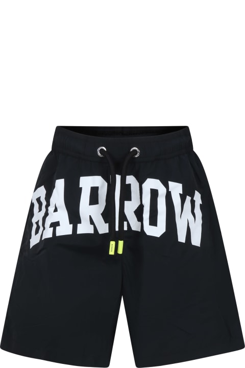 Swimwear for Boys Barrow Black Swim Shorts For Boy With Smiley