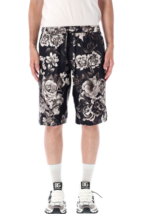 Dolce & Gabbana Pants for Men Dolce & Gabbana Bermuda Flowert