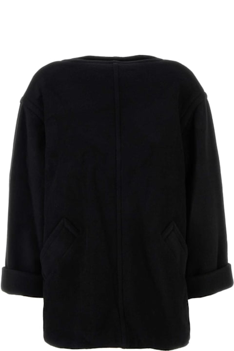 Homeware MM6 Maison Margiela Black Wool Blend Oversize Sweater