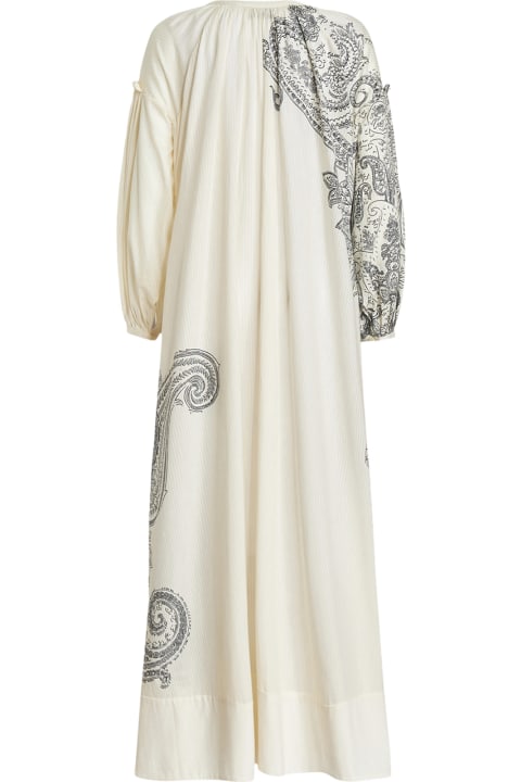 Fashion for Women Etro White Tunic Dress With Paisley Print