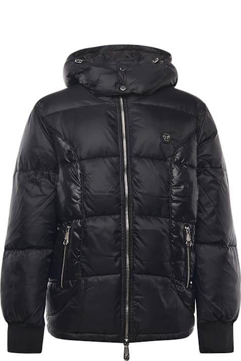 Philipp Plein for Kids Philipp Plein Nylon Down Jacket With Logo