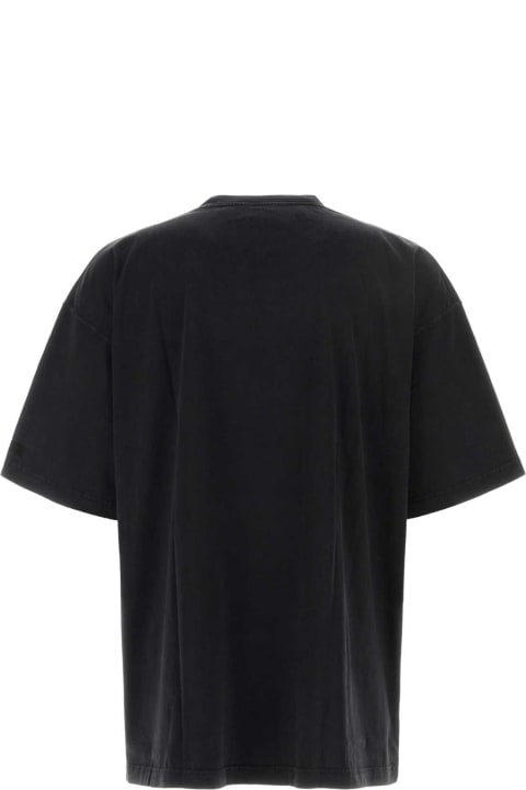 VETEMENTS Topwear for Men VETEMENTS Slate Cotton Oversize T-shirt