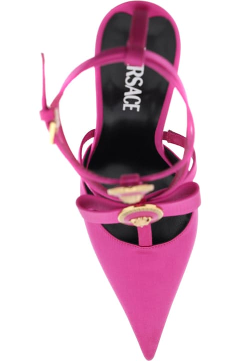High-Heeled Shoes for Women Versace Pumps With Gianni Ribbon Bows