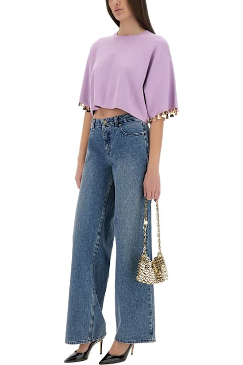 Paco Rabanne Clothing for Women Paco Rabanne Knit Crop T-shirt