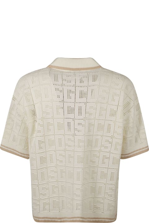 GCDS for Women GCDS Monogram Macrame Knit T-shirt