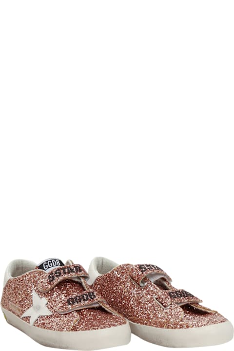 Golden Goose for Boys Golden Goose Old School Glitter Upper Leather Star And Heel