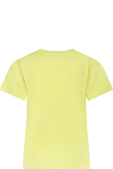 Yellow T-shirt For Girl With Logo