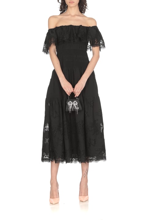 ウィメンズ新着アイテム self-portrait Cotton Midi Dress