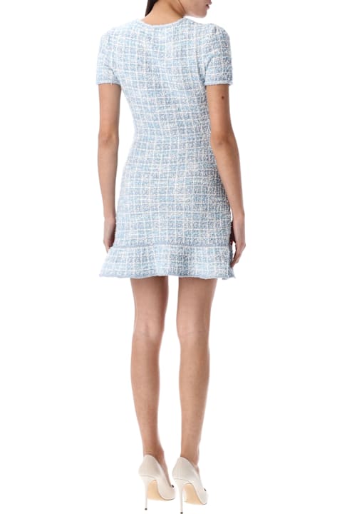 Homeware self-portrait Check Knit Mini Dress