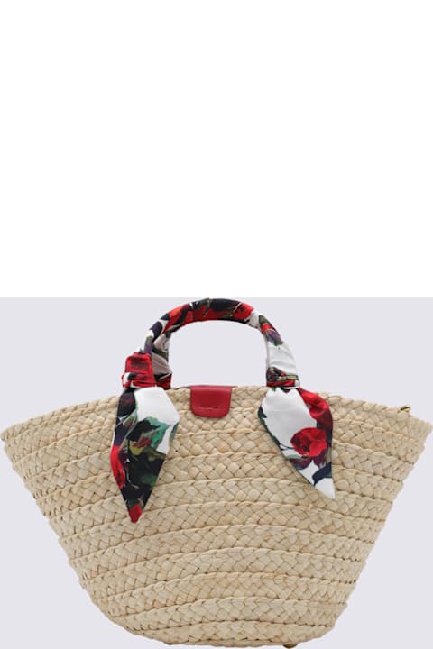 Dolce & Gabbana for Women Dolce & Gabbana Beige Raffia Satchel