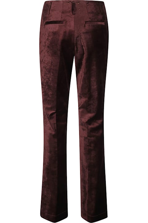 Homeware Forte_Forte Cotton Viscose Stretch Velvet Trumpet Shaped Pants