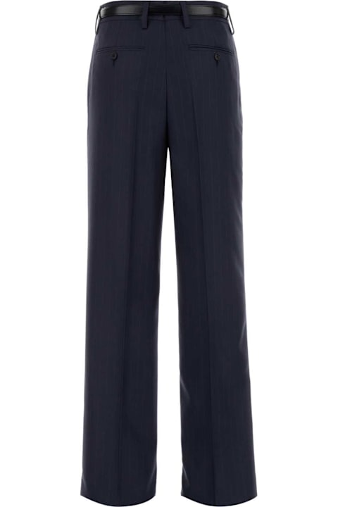 Prada Pants & Shorts for Women Prada Embroidered Wool Pant