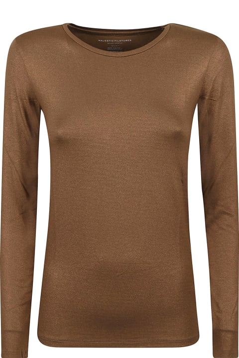 Majestic Filatures Clothing for Women Majestic Filatures Majestic T-shirts And Polos Camel