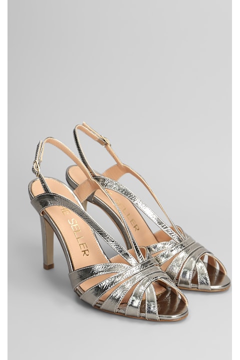 The Seller Shoes for Women The Seller Sandals In Gunmetal Leather