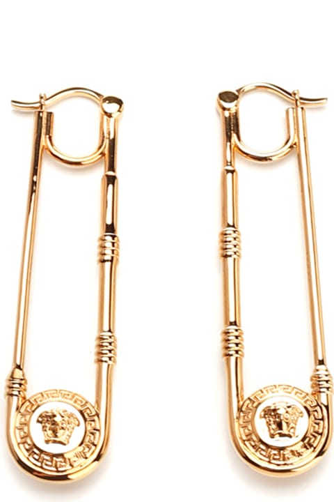 Versace Jewelry for Men Versace 'safety Pin' Earrings