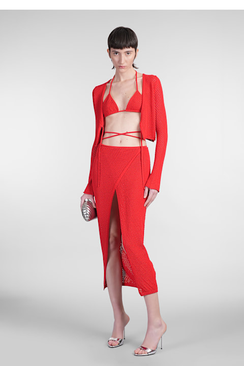 Laneus Clothing for Women Laneus Cardigan In Red Viscose