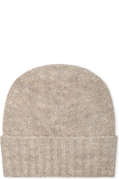 Homeware MSGM Beige Hat For Kkids With Logo