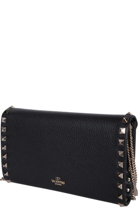 Valentino Shoulder Bags for Women Valentino Wallet On Chain Rockstud Black Bag