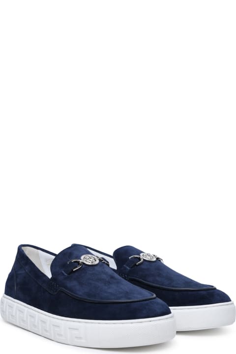 Laced Shoes for Women Versace Suede Loafers