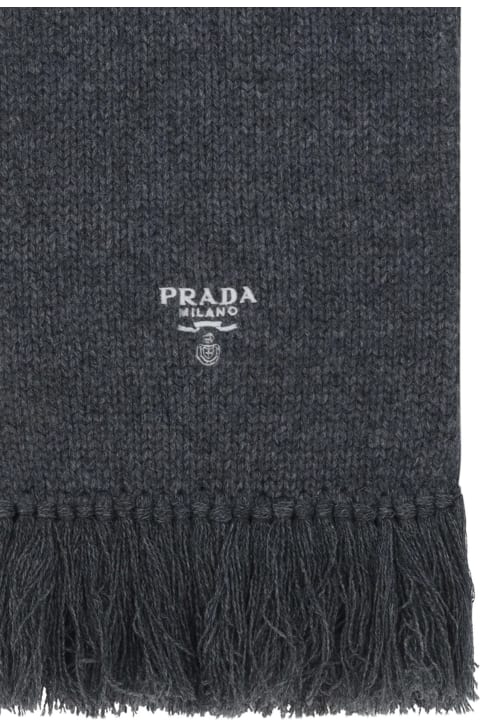 Prada Cashmere Logo Scarf | italist