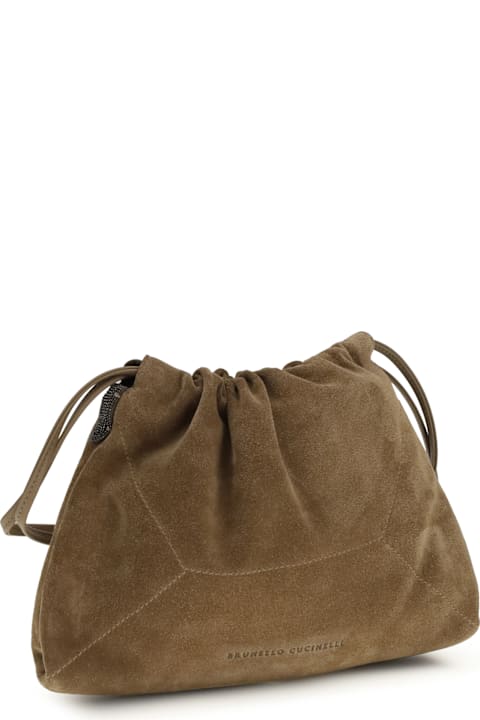 Homeware Brunello Cucinelli Suede Pouch Bag