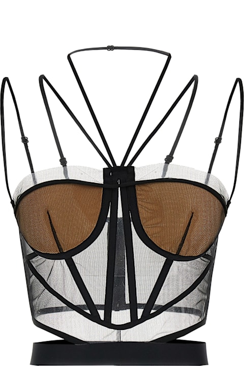 Nensi Dojaka for Women Nensi Dojaka 'sheer Corset' Top