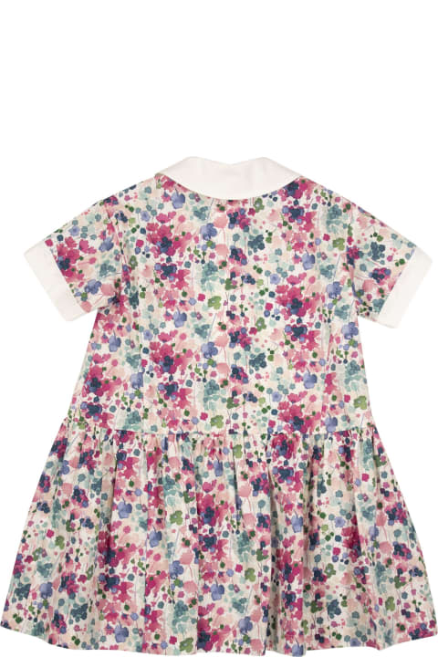 Dresses for Girls Il Gufo Dress With Floral Pattern