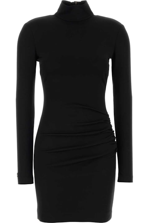 Dolce & Gabbana Black Stretch Viscose Blend Mini Dress