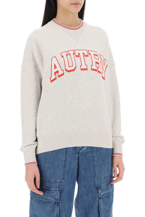 Autry for Men Autry Melange Crewneck Sweatshirt With Logo