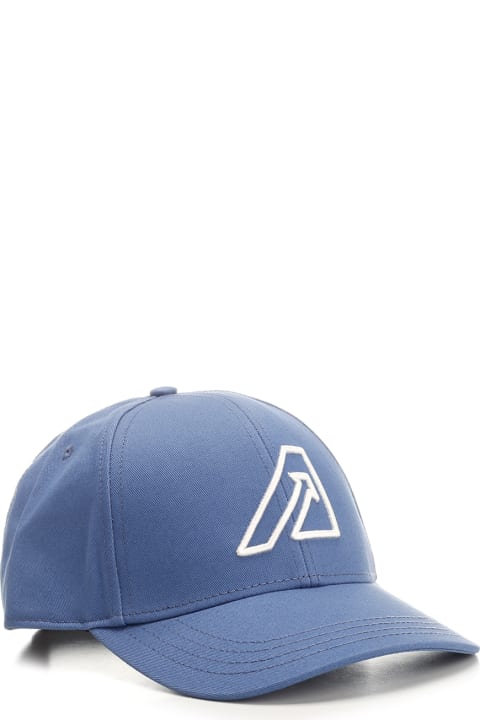 ウィメンズ Autryの帽子 Autry Light Blue Cap With Logo