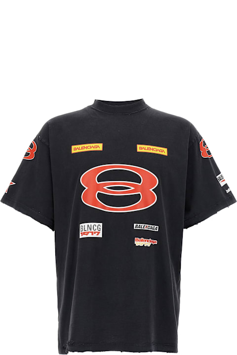 Balenciaga Topwear for Men Balenciaga 'sponsor Logos Oversize' T-shirt