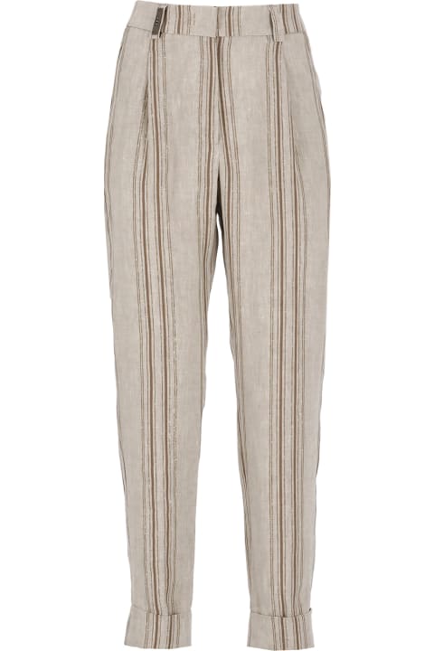 Peserico Pants & Shorts for Women Peserico Linen Pants