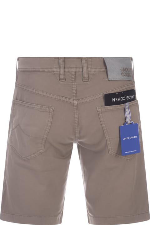 Pants for Men Jacob Cohen Nicolas Bermuda Shorts In Brown Denim
