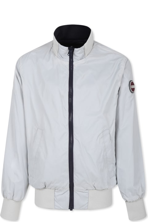 Homeware Colmar Blue Reversible Windbreaker For Boy With Logo