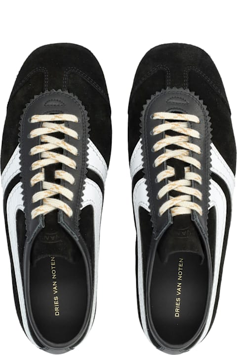 Dries Van Noten Suede Retro Woman's Sneakers