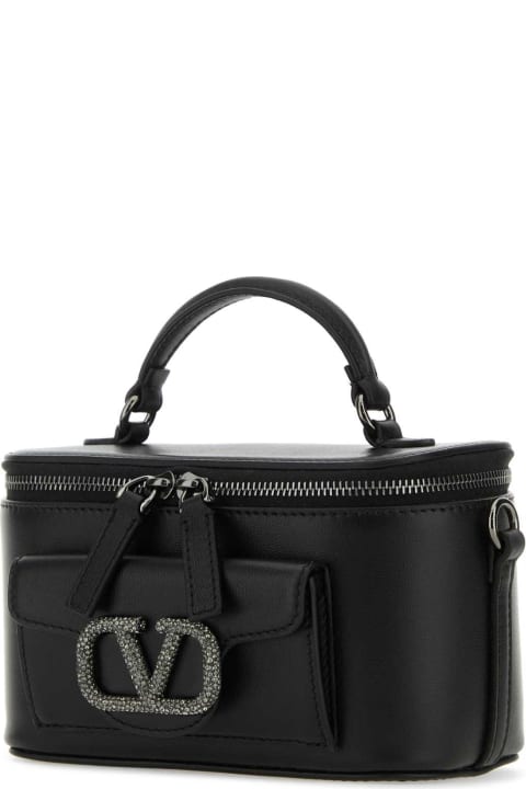 Fashion for Women Valentino Garavani Black Leather Mini Locã² Handbag