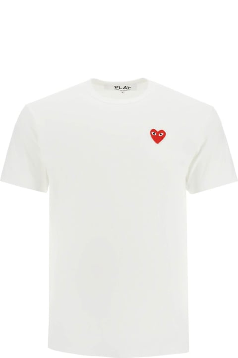 Comme des Garçons Play for Women Comme des Garçons Play Unisex Heart Patch T-shirt With