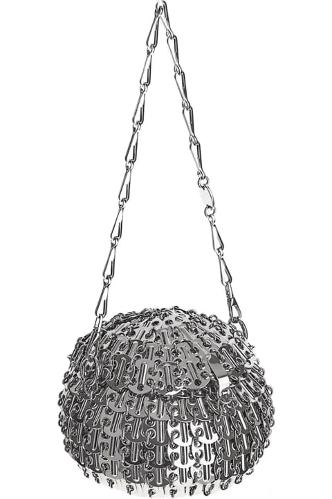 Paco Rabanne Shoulder Bags for Women Paco Rabanne Silver Small 1969 Ball-shaped Bag