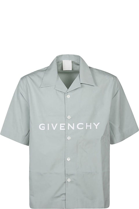 Fashion for Men Givenchy Logo Printed Short-sleeved Shirt