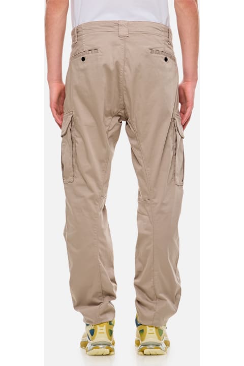 C.P. Company Pants for Men C.P. Company Stretch Sateen Ergonomic Lens Cargo Pants
