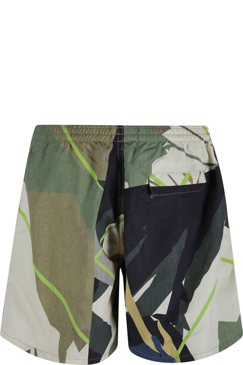 Paura Pants for Men Paura Multi Print Shorts